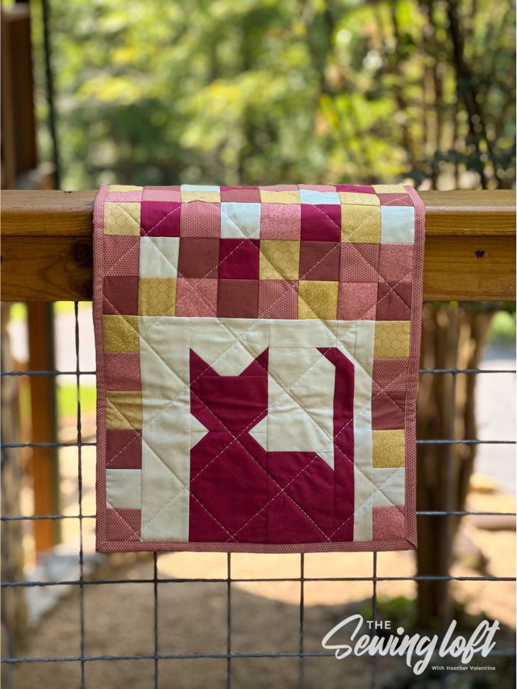 Calling all cat lovers! This easy to make quilt block can be made two ways. 