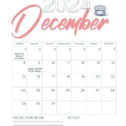 Stay organized this December with a free printable calendar.