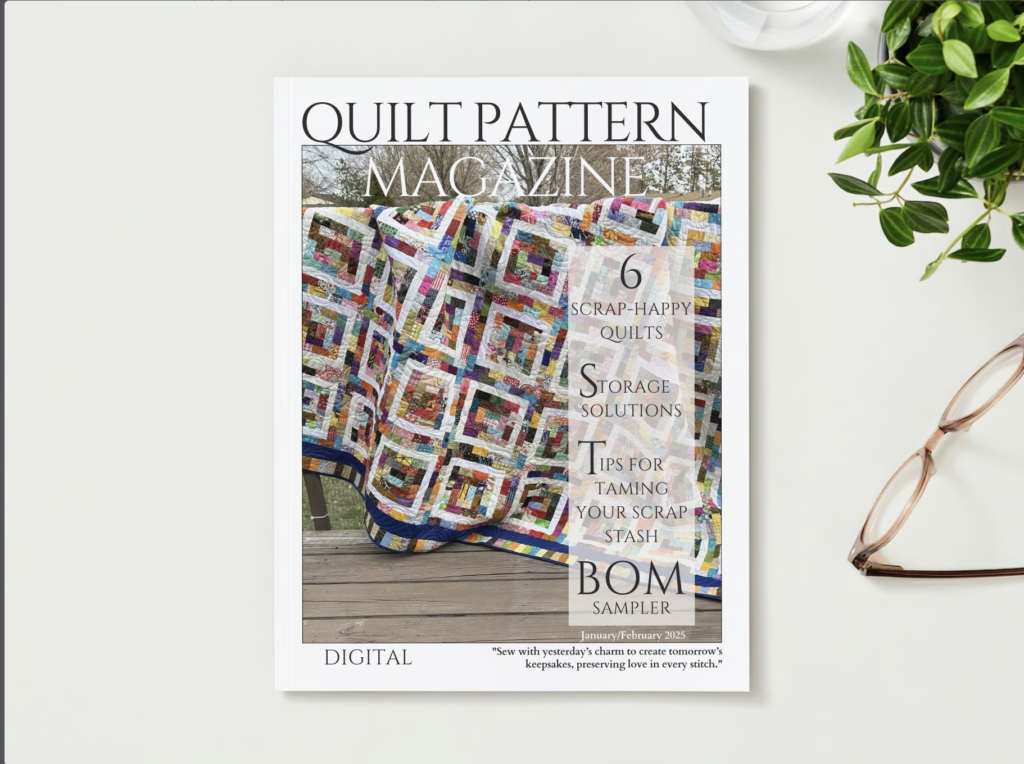 January/February cover of The Quilt Pattern Magazine. 