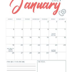 Stay organized all year long with the free printable calendar from The Sewing Loft.