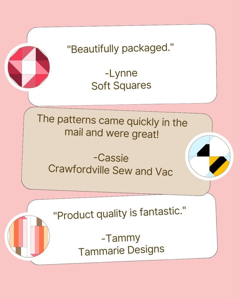 From beautiful seasonal themes to easy-to-follow instructions, shop owners are loving how effortlessly these patterns turn bolts into bestsellers.