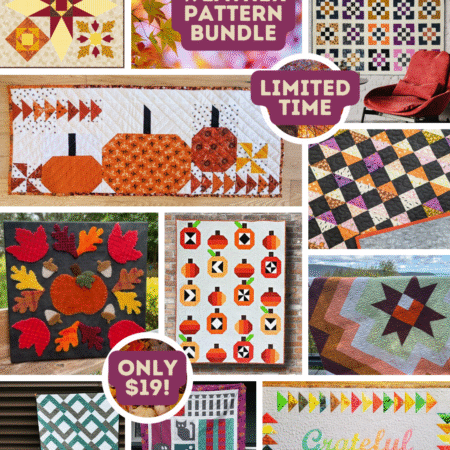 a curated collection of 10 quilt patterns from 10 incredible designers, each one ready to usher in those cozy autumn vibes.
