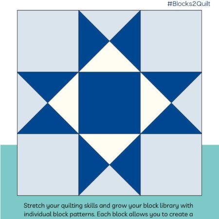 Build your block library with the Ohio Star quilt block. This popular block can be found in your favorite quilt tops. Perfect for the beginner, just learning how to quilt.