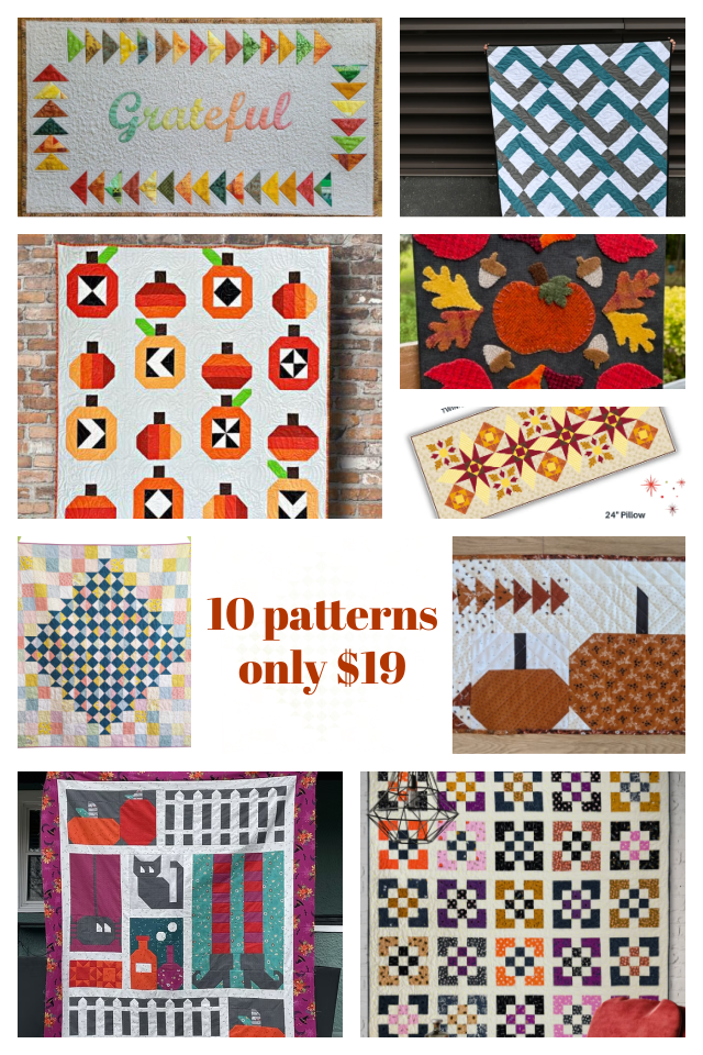 A curated collection of 10 quilt patterns from 10 incredible designers, each one ready to usher in those cozy autumn vibes.