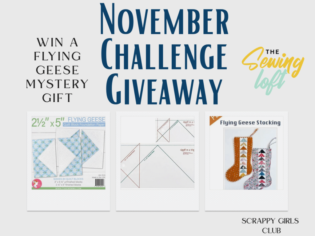 Challenge yourself to step outside your comfort zone and make something fun with Flying Geese.