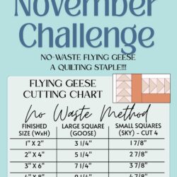 November Challenge: Flying Geese from The Sewing Loft