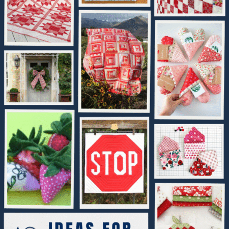 10 Sewing Ideas using red fabric scraps