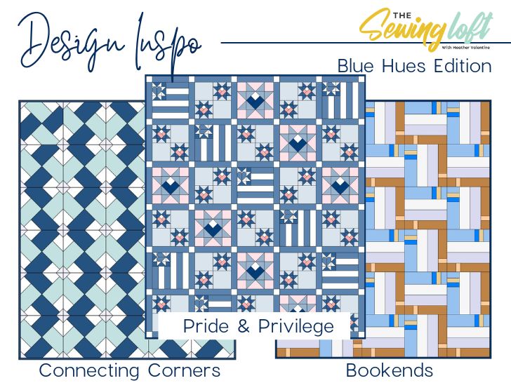 Turn your favorite scraps of blue fabrics into amazing quilts! Designs from The Sewing Loft