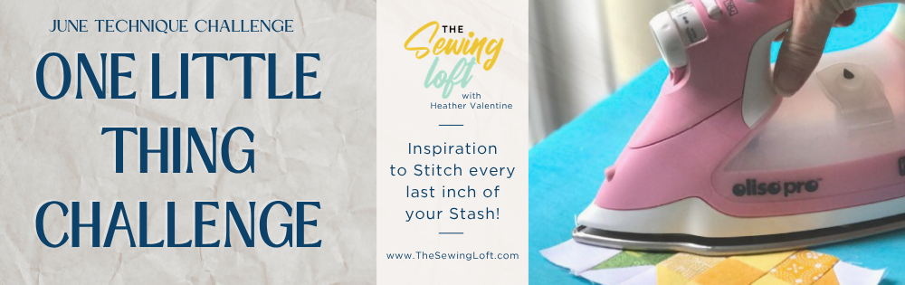 Tackle ONE LITTLE THING for this month's sewing challenge. Join us!