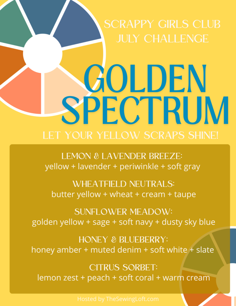 July sewing challenge with The Sewing Loft - Yellow Challenge