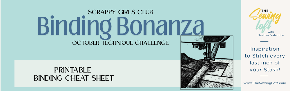 Binding Bonanza - October technique challenge by The Sewing Loft