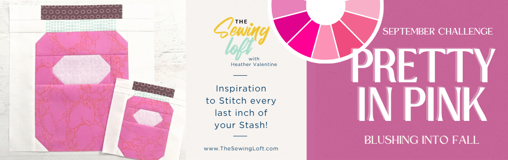 Pretty in Pink September Sewing Challenge by The Sewing Loft