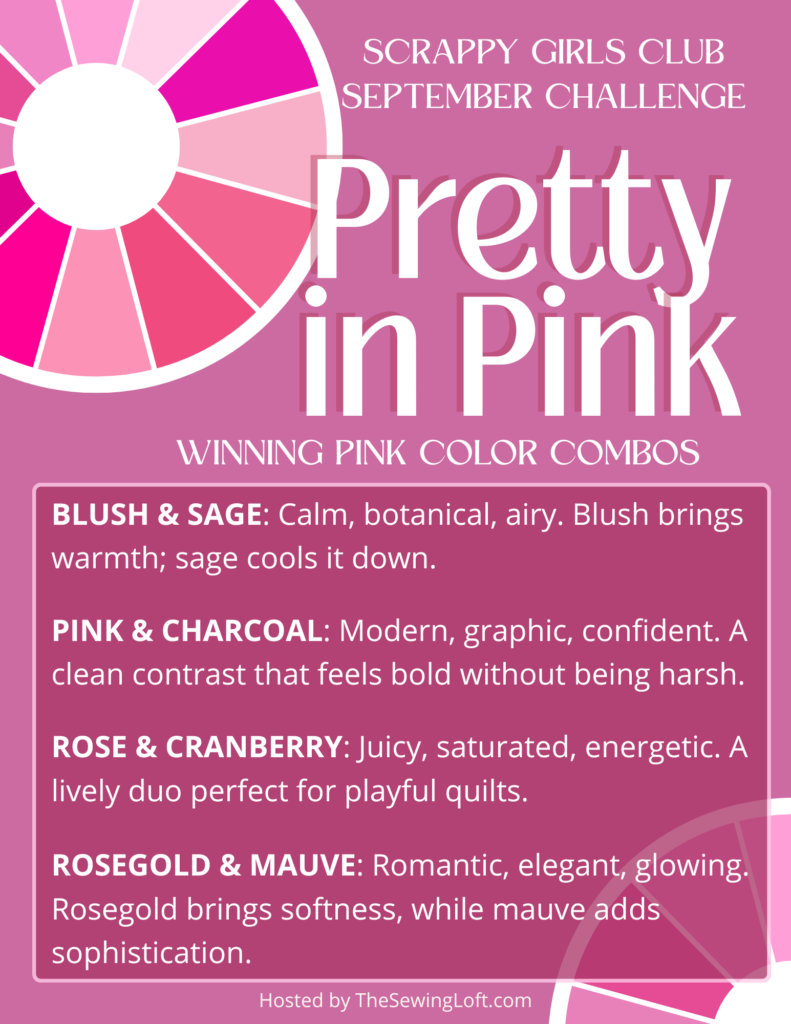 The Sewing Loft September Challenge - Pretty in Pink